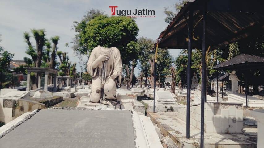 Kompleks Pemakaman Peneleh Surabaya memiliki luas setidaknya 5,6 hektare. (Foto: Rangga Aji/Tugu Jatim)