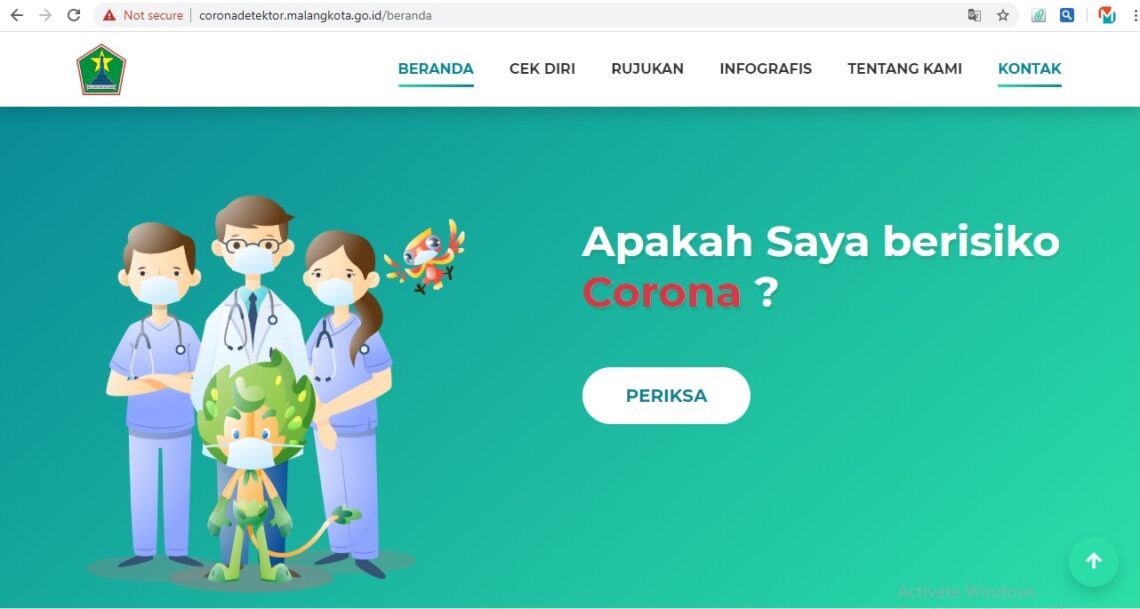 Surabaya dan Malang Punya Website Deteksi Corona 5 Foto: Lizya Kristanti