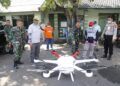 Drone UMM Semprot Kota Pasuruan dengan Disinfektan