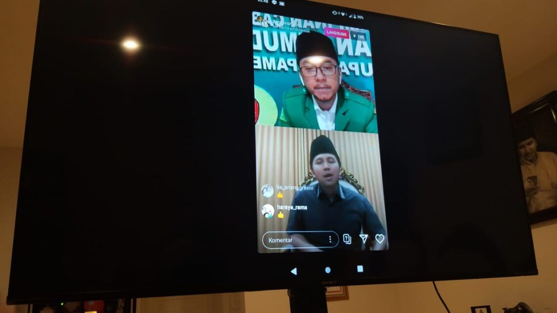 Respon COVID-19, Milenial Ansor Jatim Gelar Diskusi Online Bersama Emil Dardak 1 Diskusi online. Foto: dok.