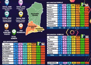 Lansia 71 Tahun Jadi Pasien Positif Keempat di Kota Batu