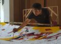 Seniman Asal Malang Membuat Lukisan Sepanjang 75 Meter untuk Kado HUT RI ke-75