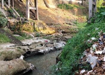 mikroplastik di sungai brantas