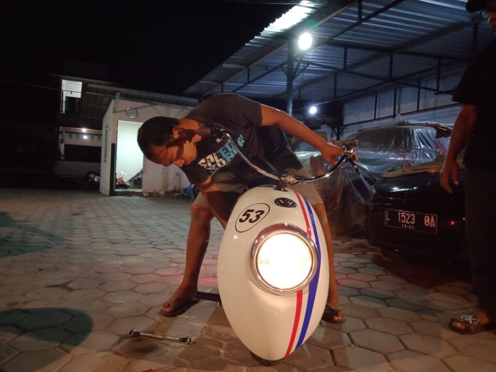 Minthil, Sepeda Motor Unik Berbentuk Keong Karya Mekanik asal Malang