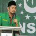 PW Ansor Jatim Ingin Kader Kuasai Dunia Maya dan Siber 8 Habib Mahdi Khered, Wakil Ketua Bidang Cyber dan ITE Pimpinan Wilayah Gerakan Pemuda Ansor Jatim saat sambutannya pada acara penutupan Konferensi Cabang GP Ansor Sumenep, Sabtu (24/10/2020). (Foto: NOJ/ Ach. Khalilurrahman/NU Jatim).