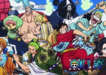Kru Topi Jerami dalam anime One Piece saat berada di Wano. (Foto: Weekly Shonen Jump-Eiichiro Oda) Spoiler One Piece 992