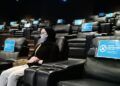 Suasana nonton bioskop era new normal.