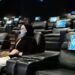 Suasana nonton bioskop era new normal.