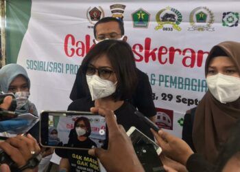 Kepala BPJS Kesehatan Cabang Malang, Dina Diana Permata mengomentari terkait pasien corona(Foto: AZM)