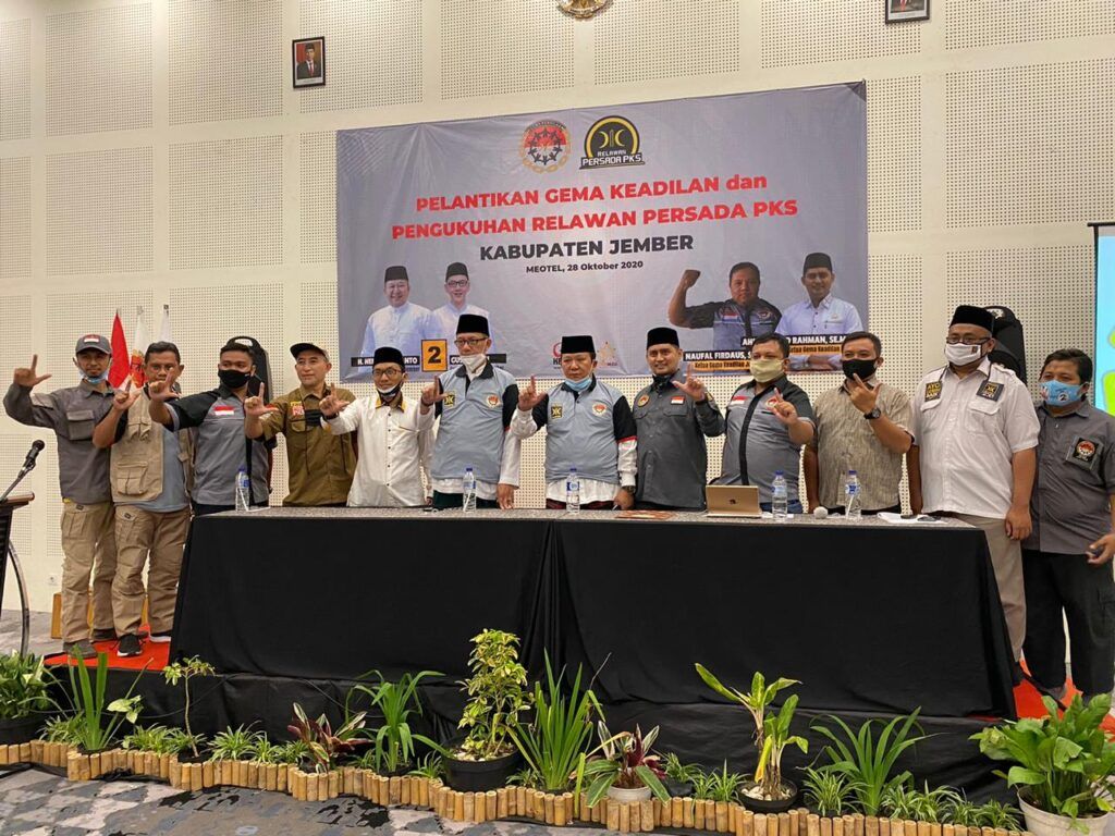 Pelantikan dewan pengurus Gema Keadilan Kabupaten Jember