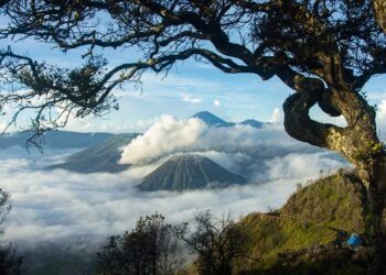 Pemandangan gunung bromo. Libur Panjang, Kunjungan ke Gunung Bromo Membeludak