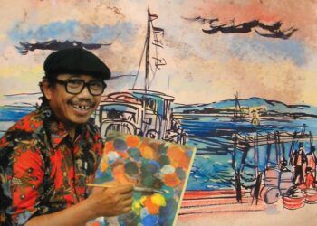 Tino Sidin, seniman dan guru menggambar asal Indonesia yang jadi Google Doodle hari ini