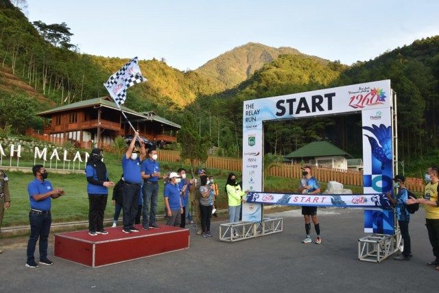 Lomba lari estafet sejauh 1.260 km, The Relay Run untuk peringati HUT Kabupaten Malang yang ke-1.260