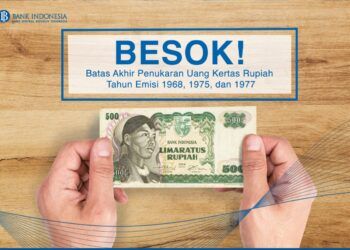 Pengumuman batas waktu penukaran uang kuno dari Bank Indonesia. (Foto: Twitter Bank Indonesia)