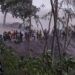 Lahar di Gunung Semeru pascaerupsi Selasa (1/12/2020) malam. (Foto: Dokumen warga)