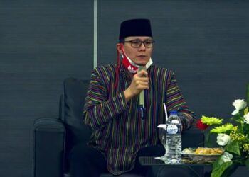 Wakil Ketua Perhimpunan INTI (Indonesia-Tionghoa), RT Sudarno Hadipuro dalam acara Haul Virtual Gus Dur ke-11. (Foto: Dokumen)