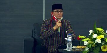 Wakil Ketua Perhimpunan INTI (Indonesia-Tionghoa), RT Sudarno Hadipuro dalam acara Haul Virtual Gus Dur ke-11. (Foto: Dokumen)