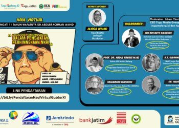 Haul Virtual Gus Dur ke-11 bersama Tugu Malang dan Tugu Jatim. (Foto: Dokumen)
