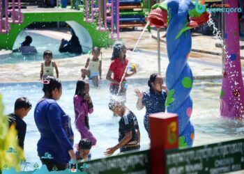 Dander Waterpark, salah satu destinasi wisata di Kabupaten Bojonegoro. (Foto: Dokumen Disbudpar Bojonegoro)