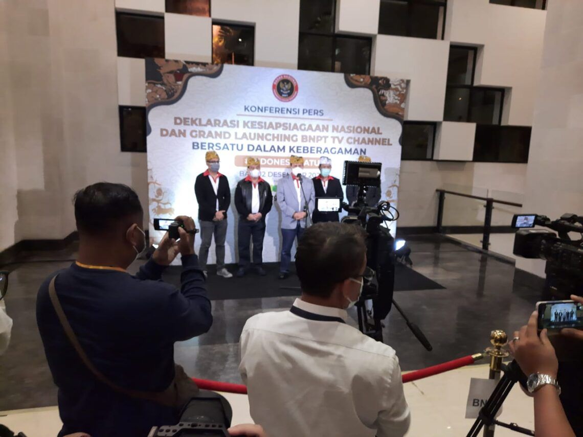 BNPT Luncurkan TV Digital untuk Tangkal Informasi Radikalisme dan Terorisme 1 Deklarasi Kesiapsiagaan Nasional Dan Grand Launching BNPT TV Channel. (Foto: Dokumen)