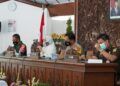 Rapat koordinasi terkait jam malam untuk beberapa kecamatan di Kabupaten Bojonegoro. (Foto: Humas Pemkab Bojonegoro)