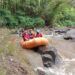 Kru Tugu Media Group ketika bermain rafting di Kaliwatu, Kota Batu. (Foto: Dokumen)