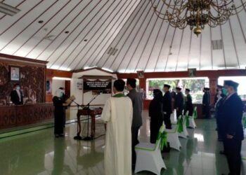 Pelantikan 15 pejabat pemerintahan oleh Bupati Bojonegoro di Pendopo Malowopati Jalan Mas Tumapel No 1 Bojonegoro. (Foto: Humas Pemkab Bojonegoro)