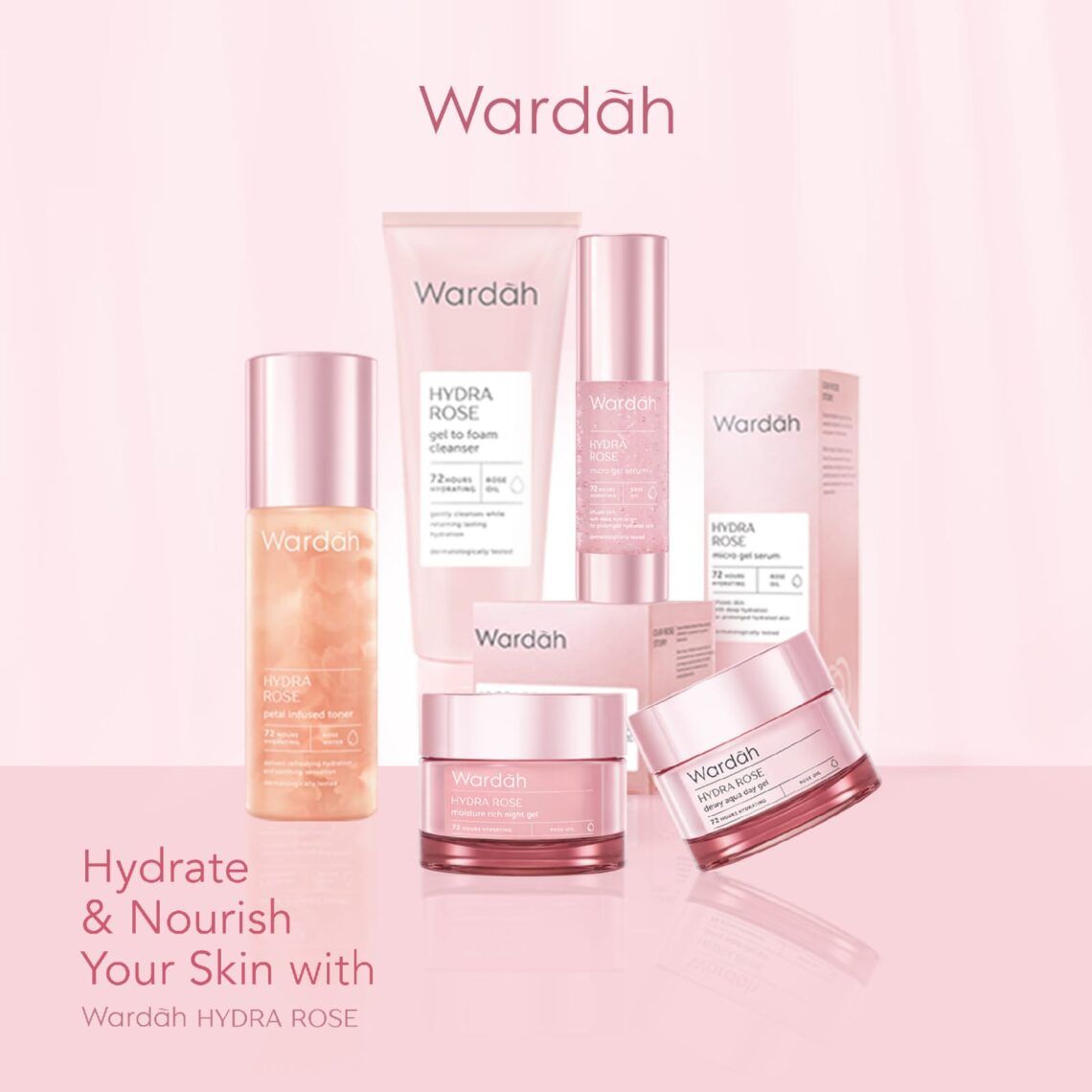 Wardah Hydra Rose Series, Skincare untuk Menghidrasi Kulit Cantikmu 1 Foto: Dok Wardah Beauty
