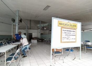 Ruang persemayaman Indra Tjahyono di Yayasan Gotong Royong, Kota Malang, Jumat (15/1/2021). (Foto : Azmy)
