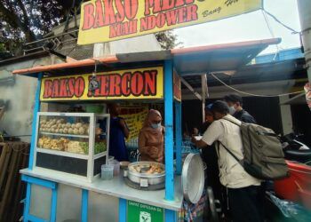 Bakso Kuah Pedas Bang Hasan. (Foto: Fen/Tugu Jatim)