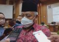 Bupati Malang Muhammad Sanusi berbicara mengenai Kampung Tangguh Semeru. (Foto: Rap/Tugu Jatim)