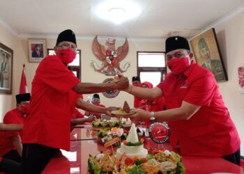 HUT Ke-48, DPC PDIP Kota Malang Gelar Upacara Terbatas
