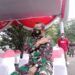 Danrem Bhaskara Jaya: Risiko Vaksin COVID-19 Hanya 0,0 Persen 8 Danrem) 084 Bhaskara Jaya, Brigjen TNI Herman Hidayat Eko Atmojo memegang lengan kirinya usai vaksinasi COVID-19, Jumat (15/1/2021). (Foto: Rangga Aji/Tugu Jatim)