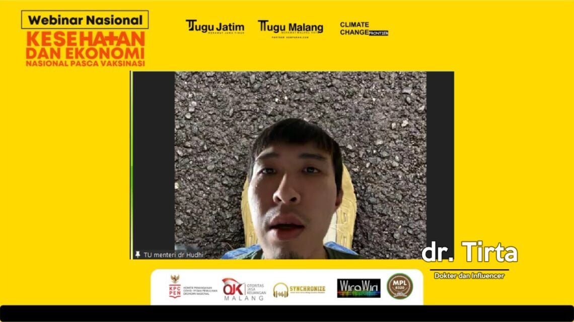 dr. Tirta: Tips Jaga Daya Tahan Tubuh Hadapi Corona, Perbanyak Makan 1 Dr Tirta dalam acara yang digelar oleh Tugu Media Group, Yakni Tugu Malang ID dan Tugu Jatim. (Foto: Dokumen)