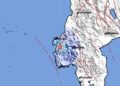 Gempa dengan kekuatan M4,2 kembali terjadi di Kabupaten Majene, Sulawesi Barat pada Senin (18/1) Pukul 11:11 WIB (Foto: BMKG via BNPB)