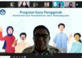 Direktur GTK Dikmen Diksus Kemendikbud, H Yaswardi pada kegiatan pelatihan jurnalistik dalam rangka Fellowship Jurnalisme Pendidikan 2021. (Foto: Dokumen/Tugu Jatim) guru penggerak, sekolah penggerak, kemendikbud tugu jatim
