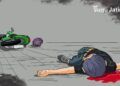 Ilustrasi kecelakaan motor. (Ilustrasi: Gigih Mazda/Tugu Jatim)