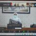 Rakor virtual yang dilakukan Khofifah. (Foto: Instagram Khofifah)