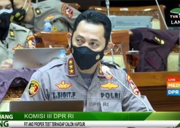 Calon Kapolri, Komjen Listyo Sigit Prabowo. (Foto: YouTube/DPR RI)