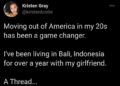 Postingan Twitter milik Kristen Grey. (Foto: Twitter/Kristen Grey)