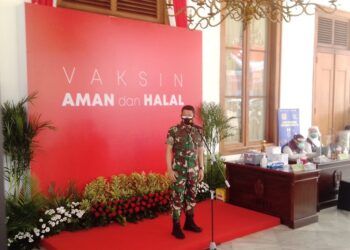 Pangdam V Brawijaya, Mayjen TNI Suharyanto di Gedung Negara Grahadi, Surabaya, Kamis (14/1/2021). (Foto: Rangga Aji/Tugu Jatim)