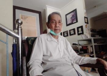 Oei Him Hwie, pendiri Perpustakaan Agung Surabaya. (Foto: Rangga Aji/Tugu Jatim)