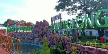 Taman Gajah Bolong yang diresmikan oleh Bupati Anna Muawanah, Jumat (22/1/2021). (Foto: Mila Arinda)