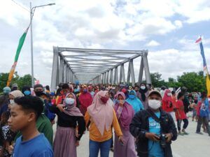 Jembatan Terusan Bojonegoro Blora Diresmikan, Ratusan Warga Antusias Menyaksikan