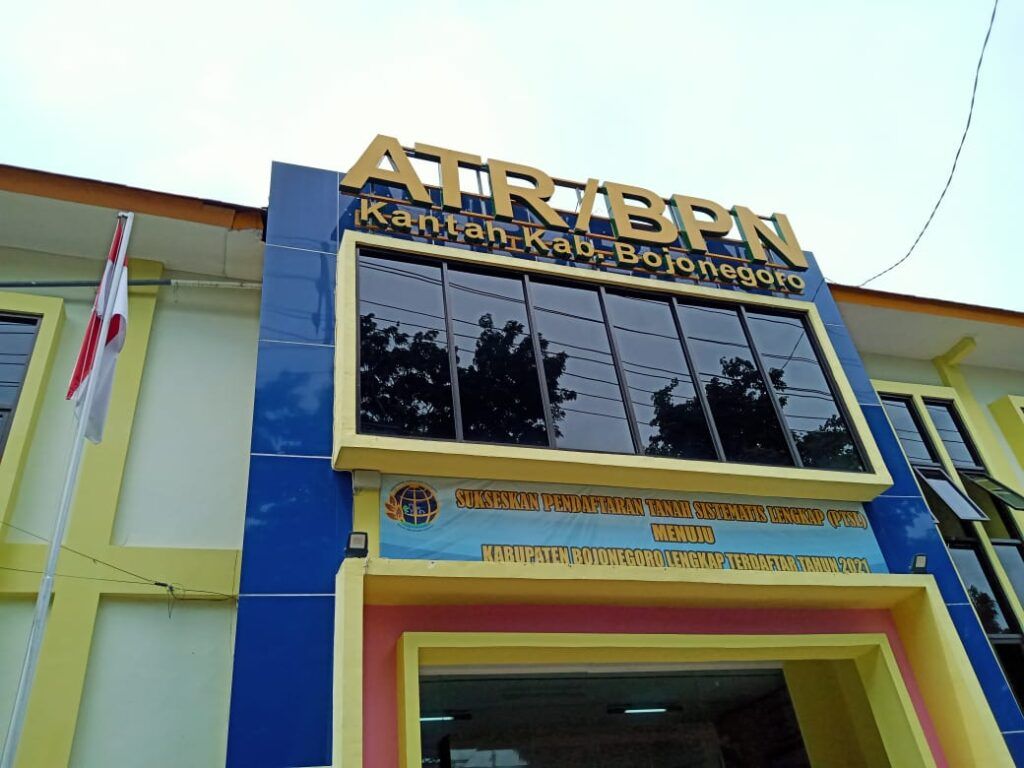 Kantor ATR/BPN Bojonegoro. (Foto: Mila Arinda/Tugu Jatim)