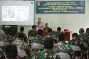 Sharing Komunikasi dan Motivasi, Dr Aqua Dwipayana Berbagi Ilmu di Jajaran Kodam IV/Diponegoro