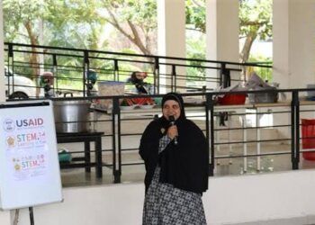 Dr Rini Oktavia MSi MA dari Universitas Syiah Kuala Banda Aceh sekaligus pegiat Pusat Riset Scientific, Technology, Engineering, Mathematics (STEM). (Foto: Dok/Tugu Jatim)