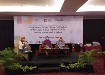 Sesi diskusi Program Gender Equality Academy. (Foto: Azmy/Tugu Jatim)