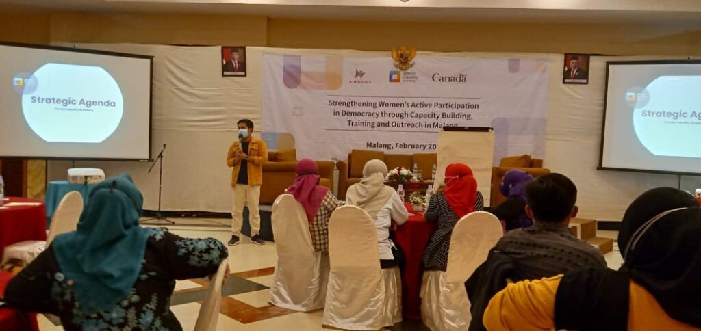 Program Gender Equality Academi (GEA) yang digelar Jumat (26/02/2021) yang bekerja sama dengan Kedutaan Besar Canada. (Foto:Dok/Tugu Jatim)