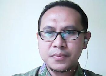 Dosen Psikologi Fakultas Ilmu Sosial dan Ilmu Politik (FISIP) Universitas Brawijaya (UB) sekaligus Board of Business Coach Ilhammudin Nukman dalam "Lecturer Coaching Movement" pada Minggu (28/02/2021). (Foto: Feni Yusnia/Tugu Jatim)
